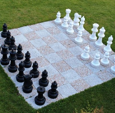Outdoor chess board